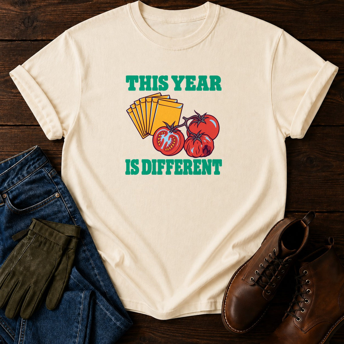 This Year Is Different Funny Seed Starting Humor T-Shirt — Ivory