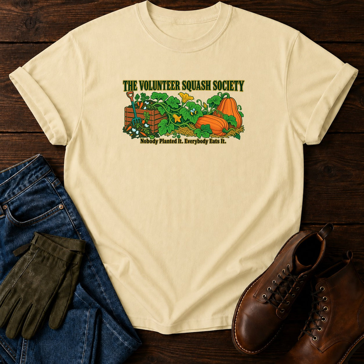 The Volunteer Squash Society T-Shirt — Butter