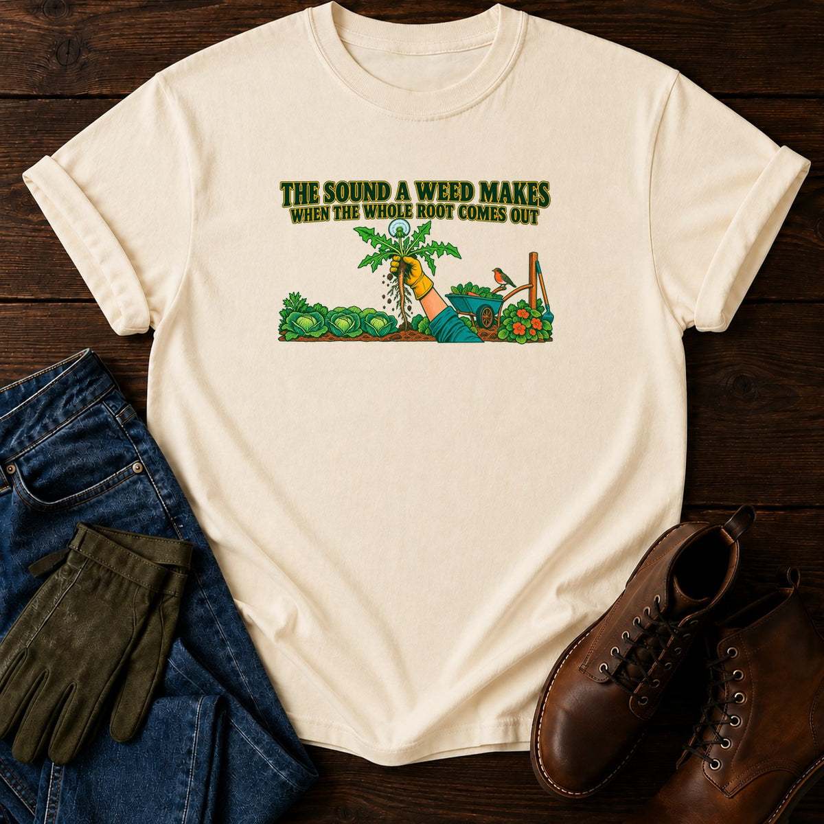 The Sound A Weed Makes T-Shirt — Ivory