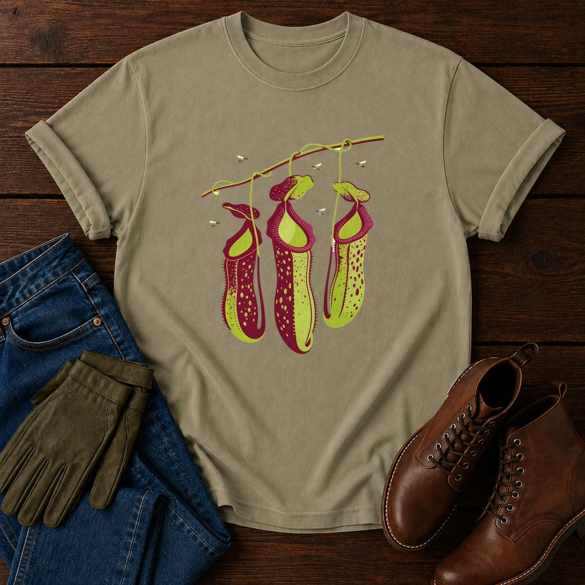 Pitcher Perfect T-Shirt — Khaki