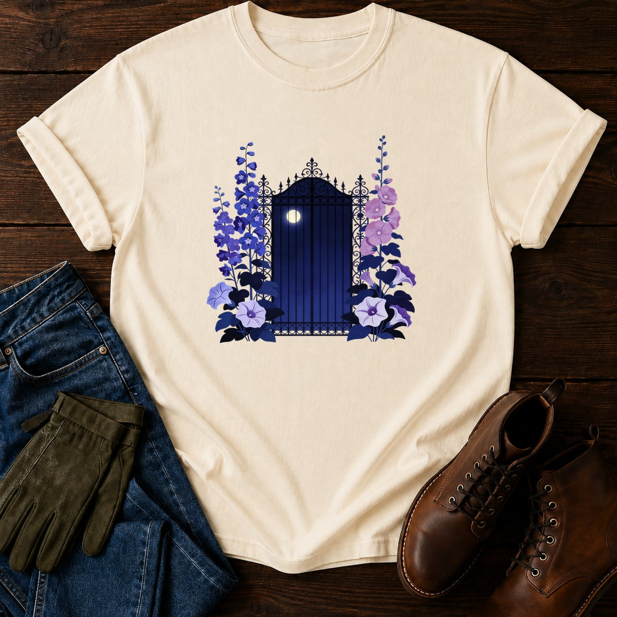 Poison Garden Gate T-Shirt — Ivory