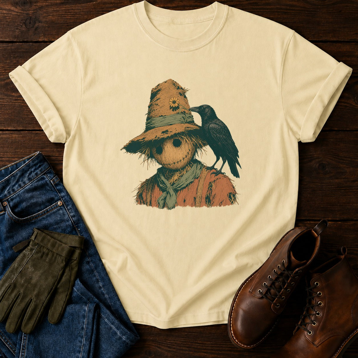 The Crow And The Scarecrow T-Shirt — Butter