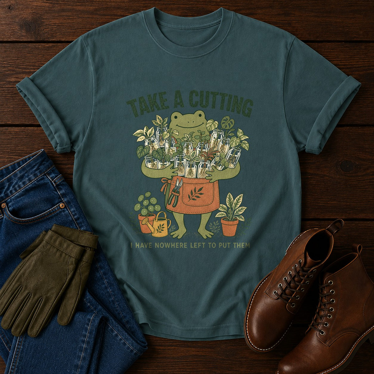Take A Cutting T-Shirt — Blue Spruce
