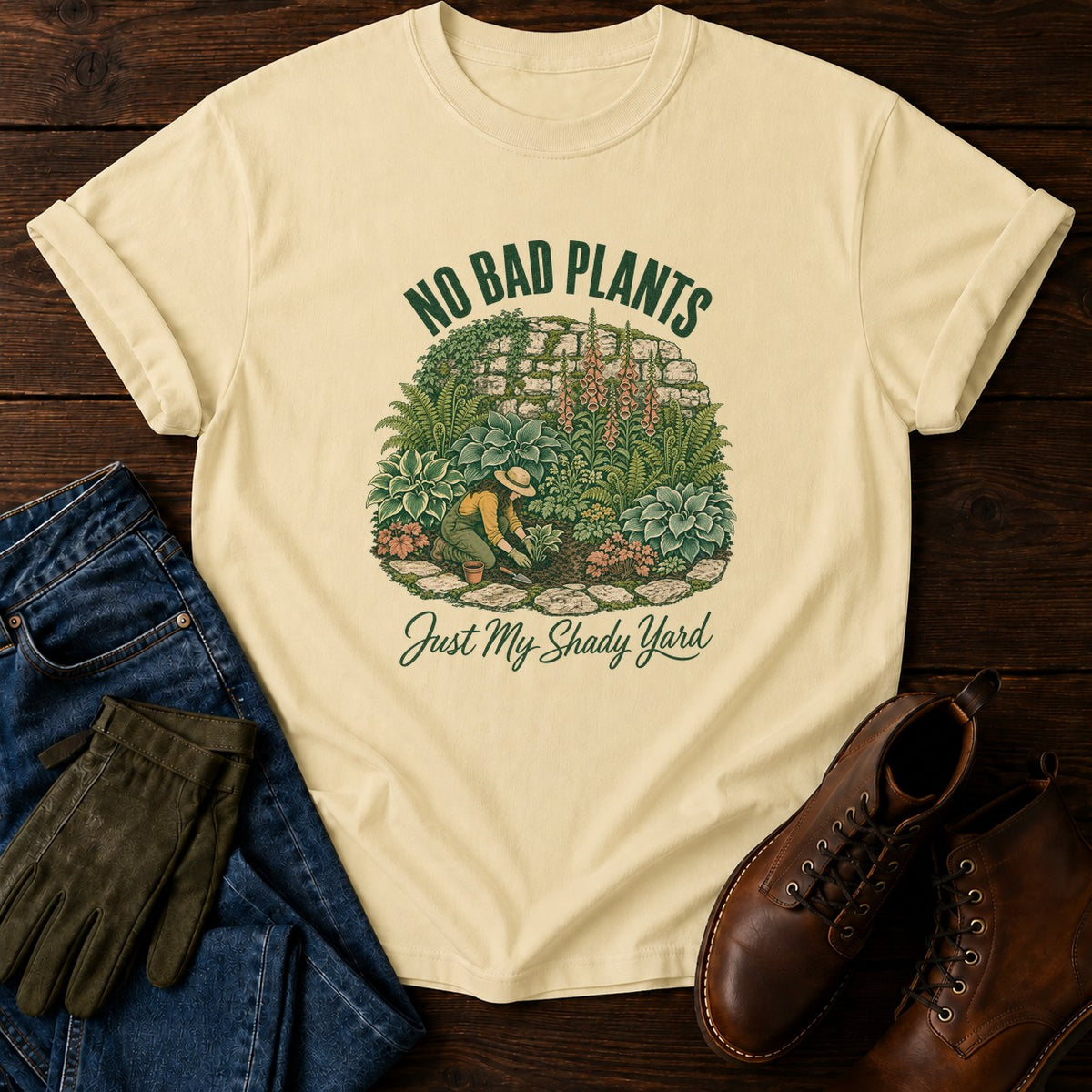 No Bad Plants T-Shirt — Butter