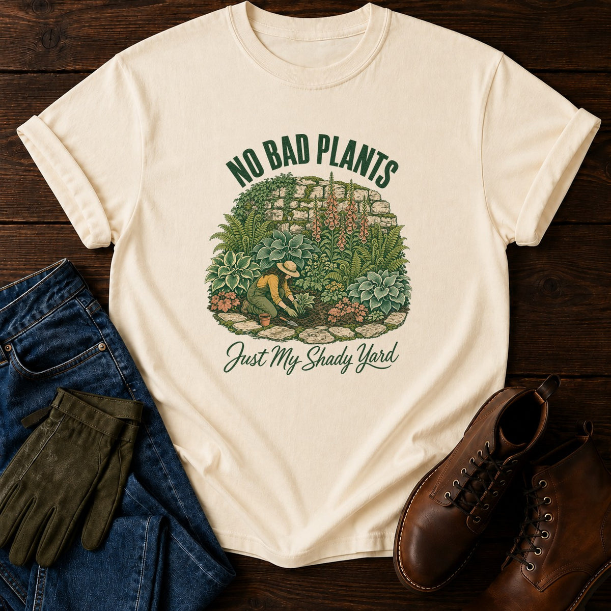 No Bad Plants T-Shirt — Ivory