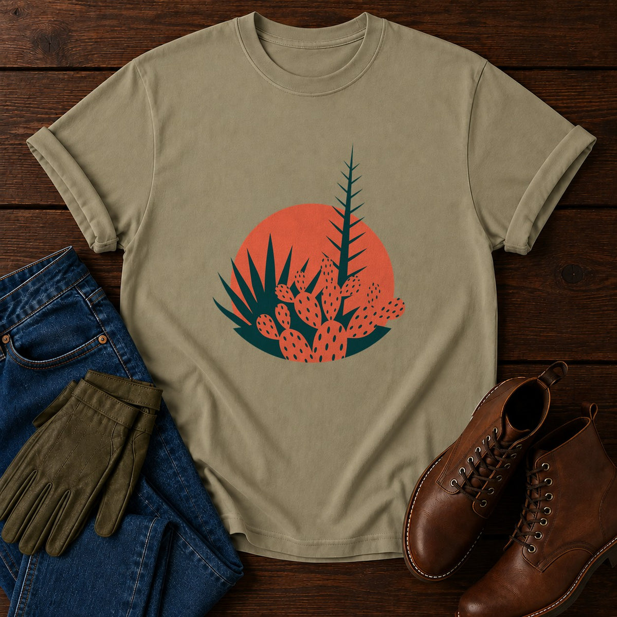 Desert Bed T-Shirt — Khaki