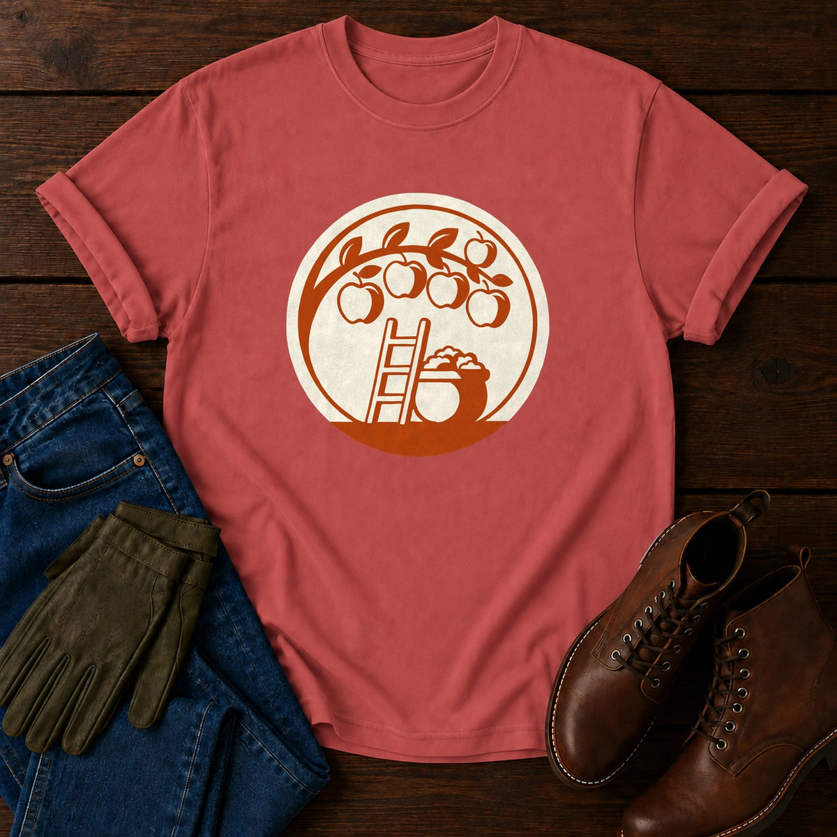 Orchard Ridge T-Shirt — Crimson