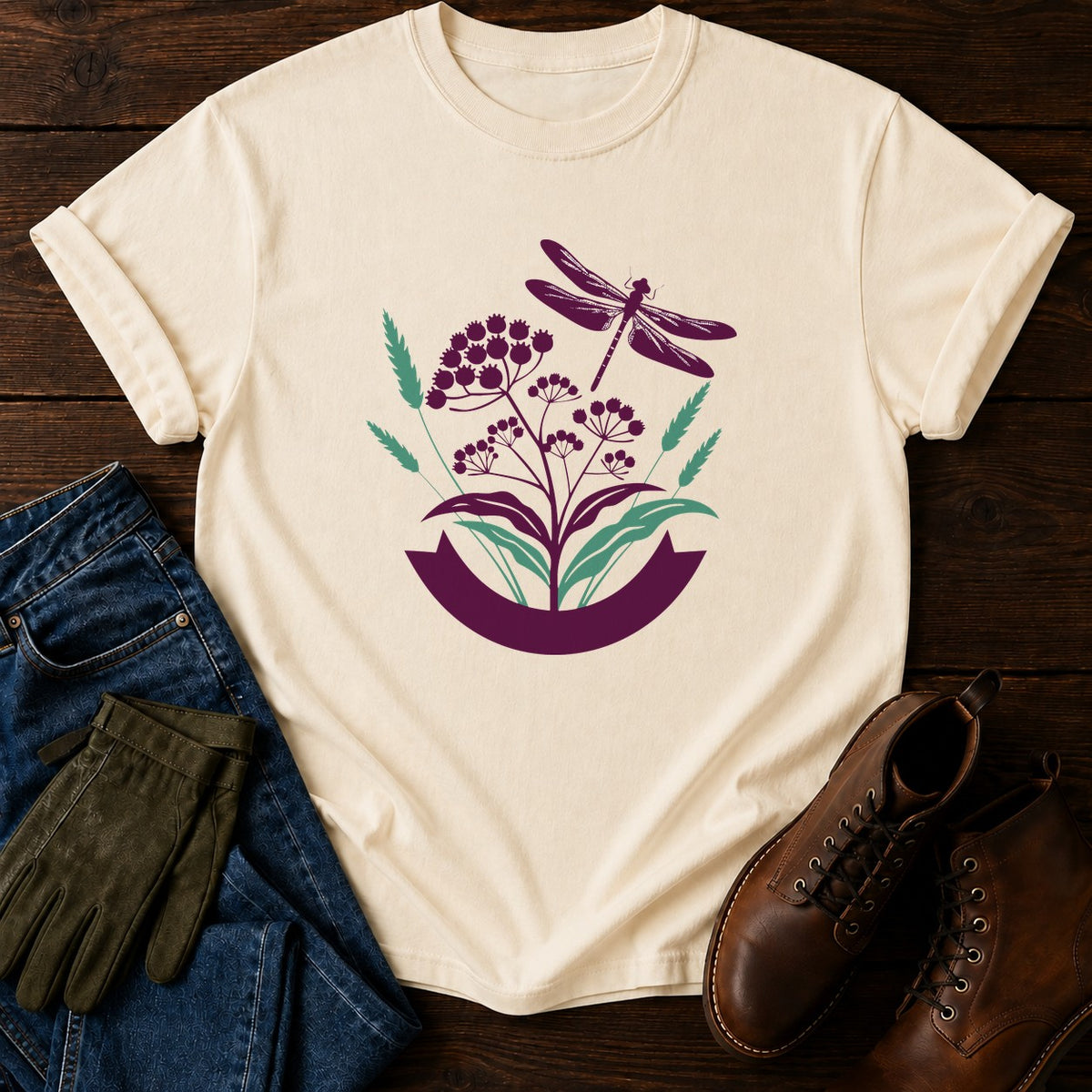 Wetland Meadow T-Shirt — Ivory