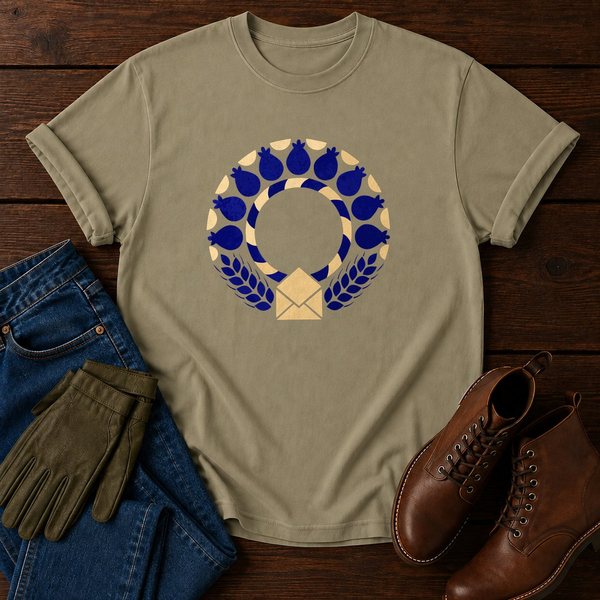 Seed Library T-Shirt — Khaki