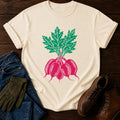Woodcut Radish T-Shirt — Ivory