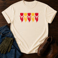Pressed Ink Tulips T-Shirt — Ivory