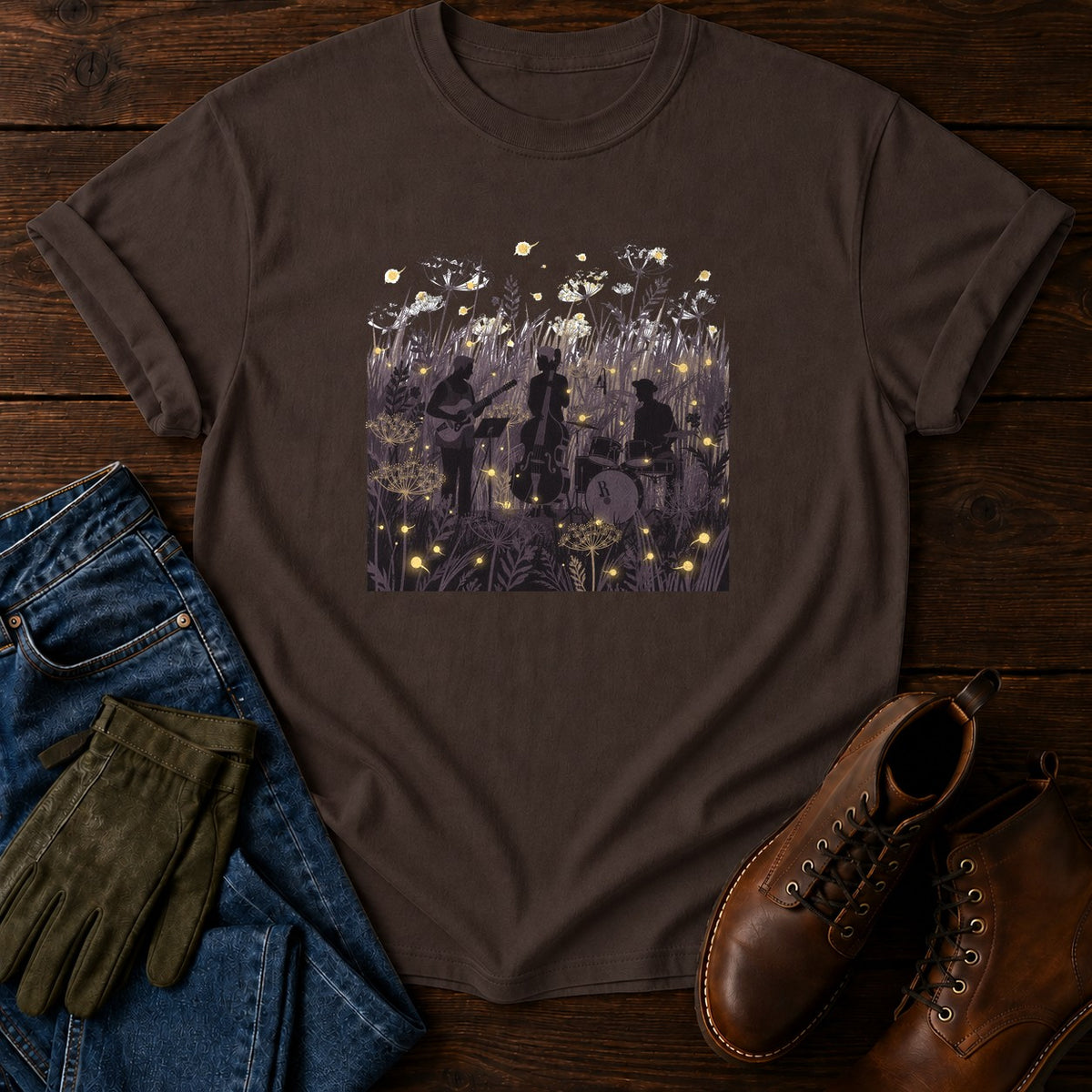 Firefly Field T-Shirt — Espresso