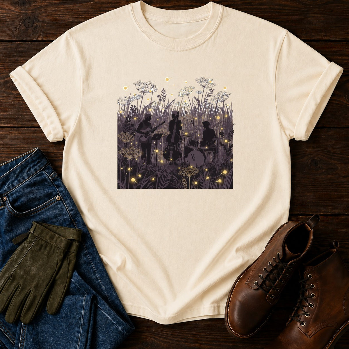 Firefly Field T-Shirt — Ivory