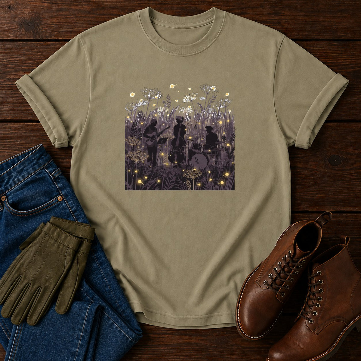 Firefly Field T-Shirt — Khaki