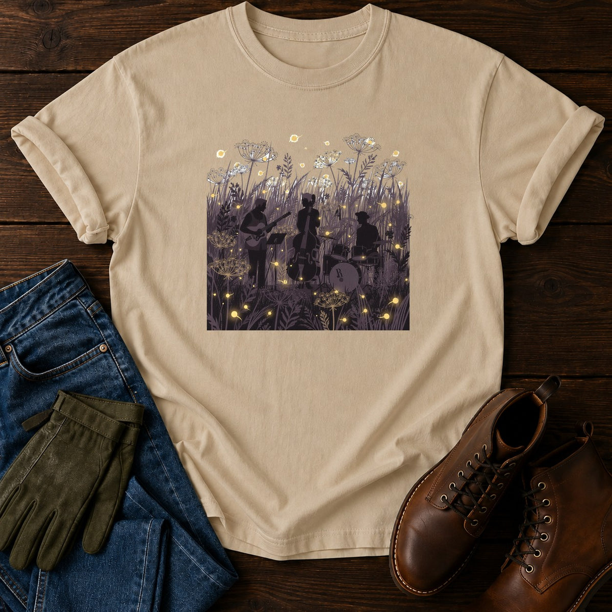 Firefly Field T-Shirt — Sandstone