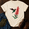Hummingbird And Salvia T-Shirt — Ivory