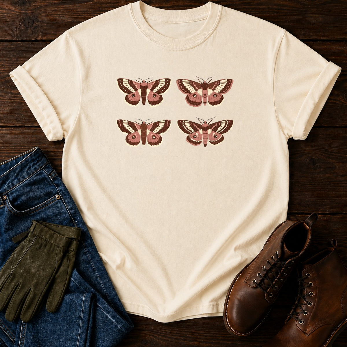 Moth Collection T-Shirt — Ivory