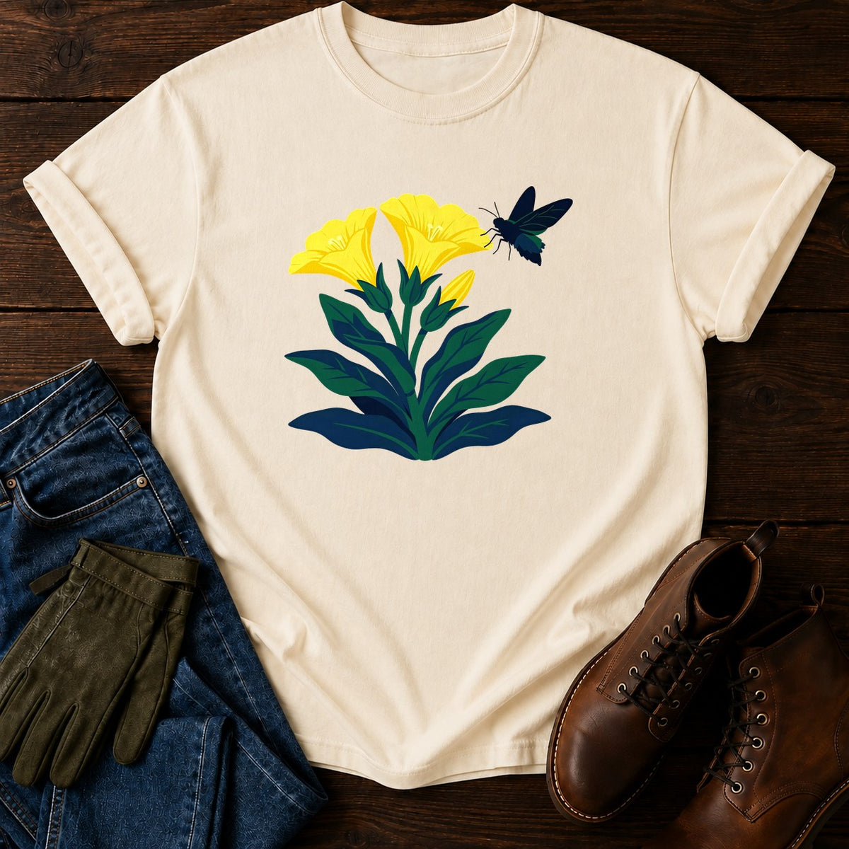 Evening Primrose T-Shirt — Ivory