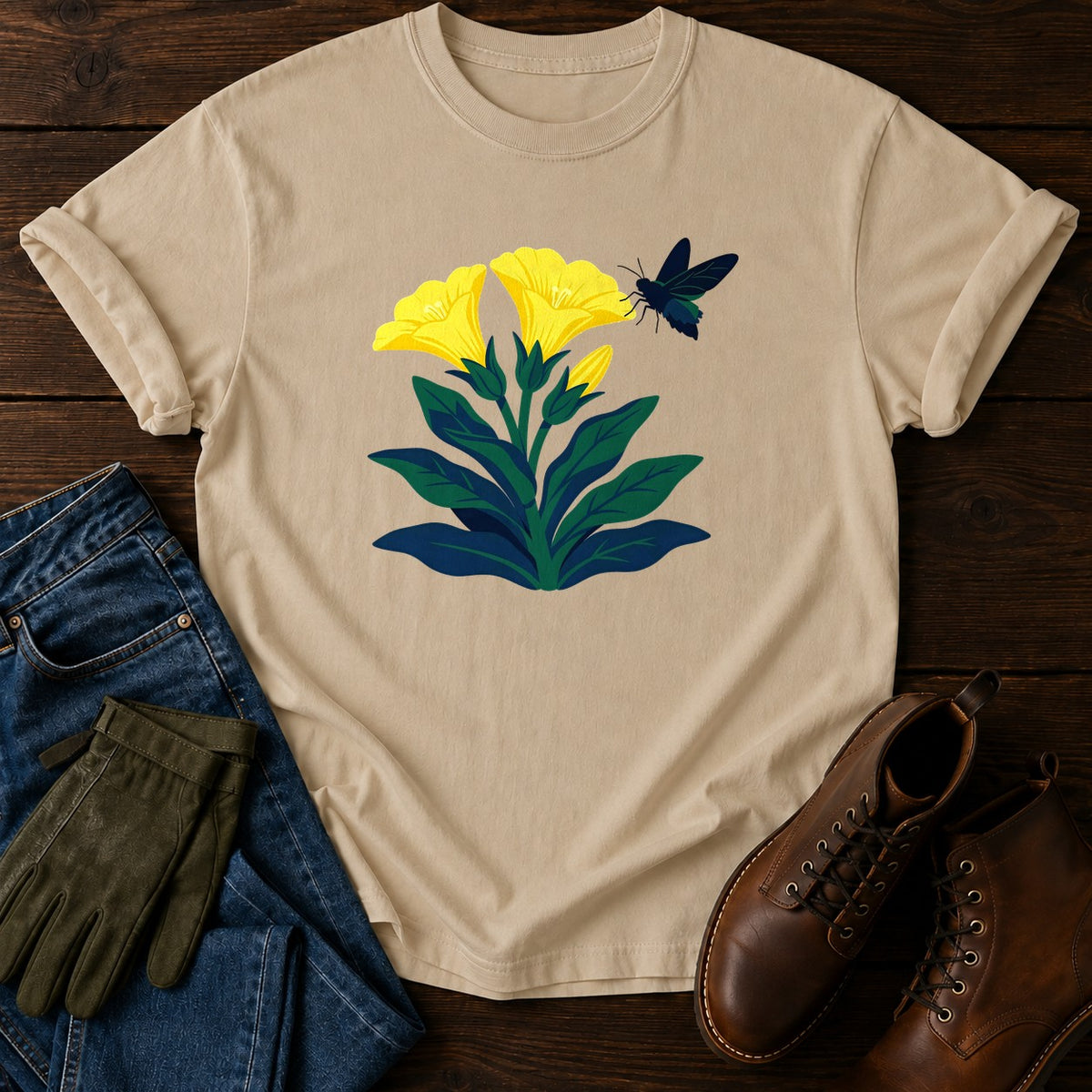 Evening Primrose T-Shirt — Sandstone