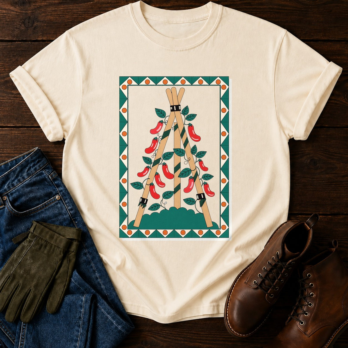 Packet Runner Bean T-Shirt — Ivory