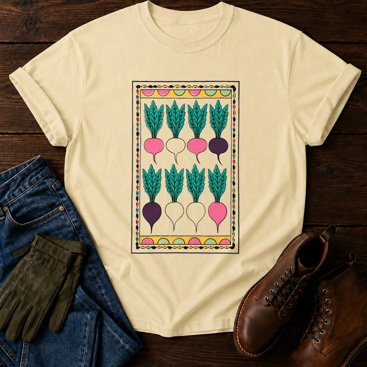 Packet Radish Mix T-Shirt — Butter