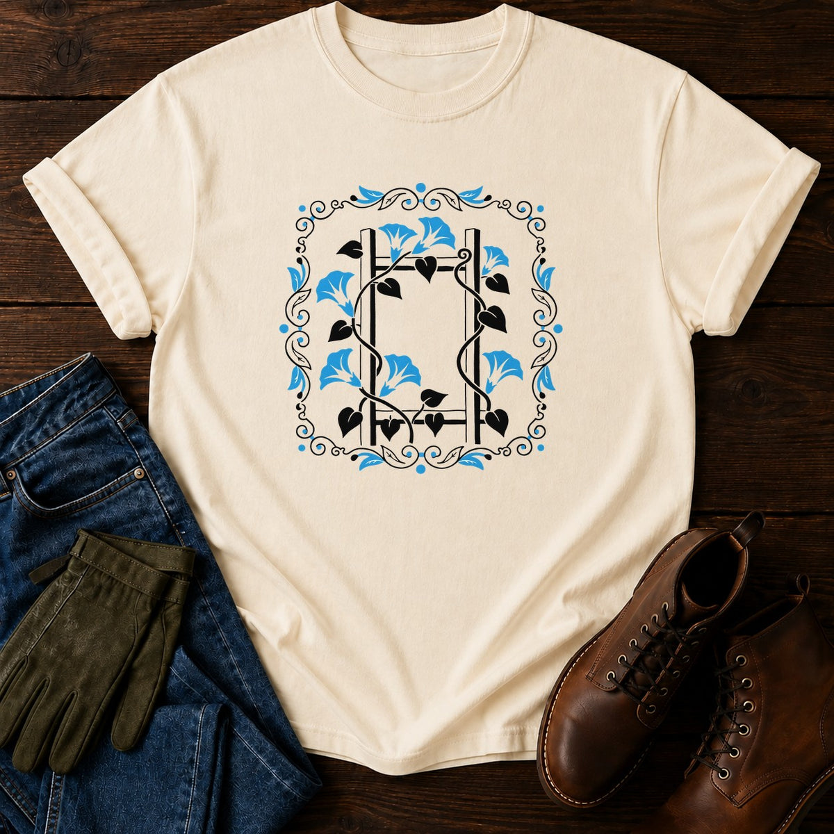 Packet Morning Glory T-Shirt — Ivory