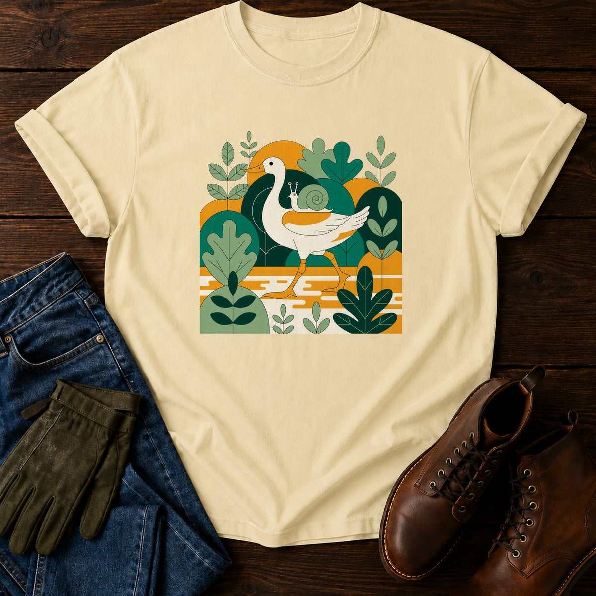 Duck In The Beds T-Shirt — Butter