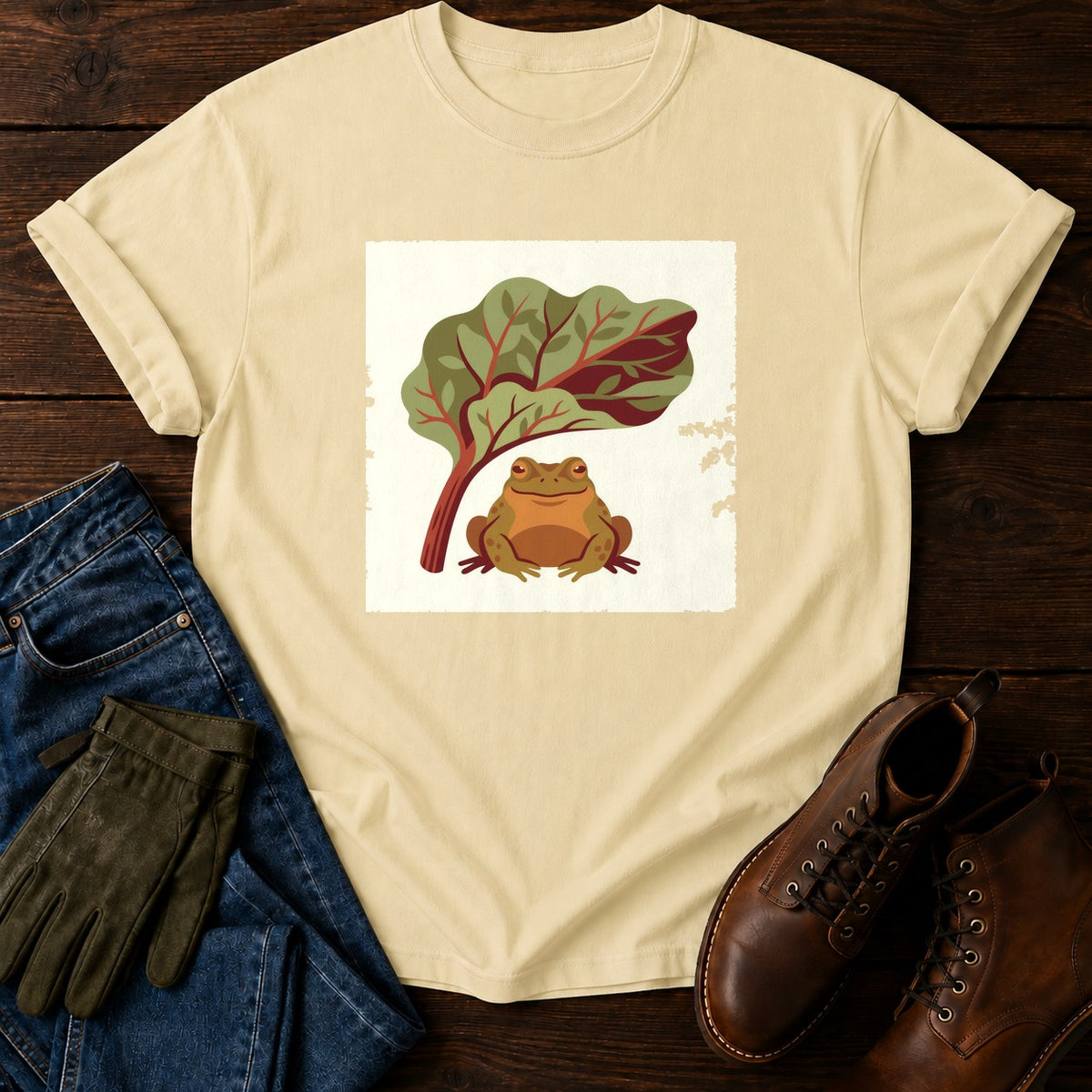 Toad Under Rhubarb T-Shirt — Butter