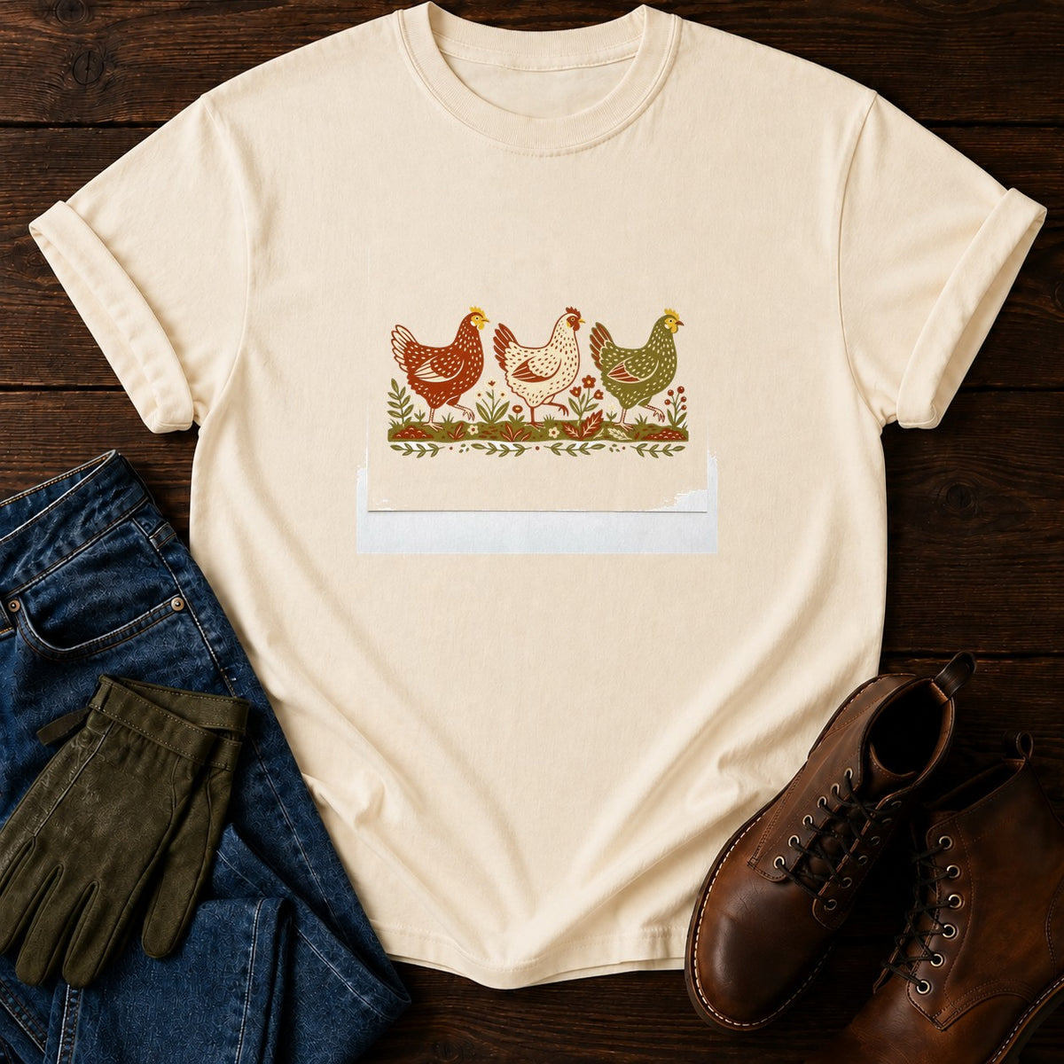 Chicken Patrol T-Shirt — Ivory