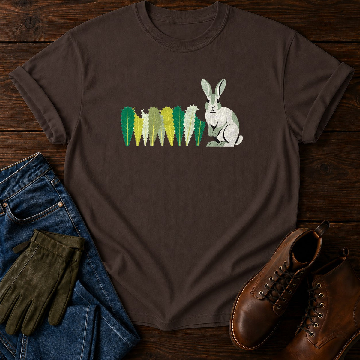 Rabbit Confession T-Shirt — Espresso