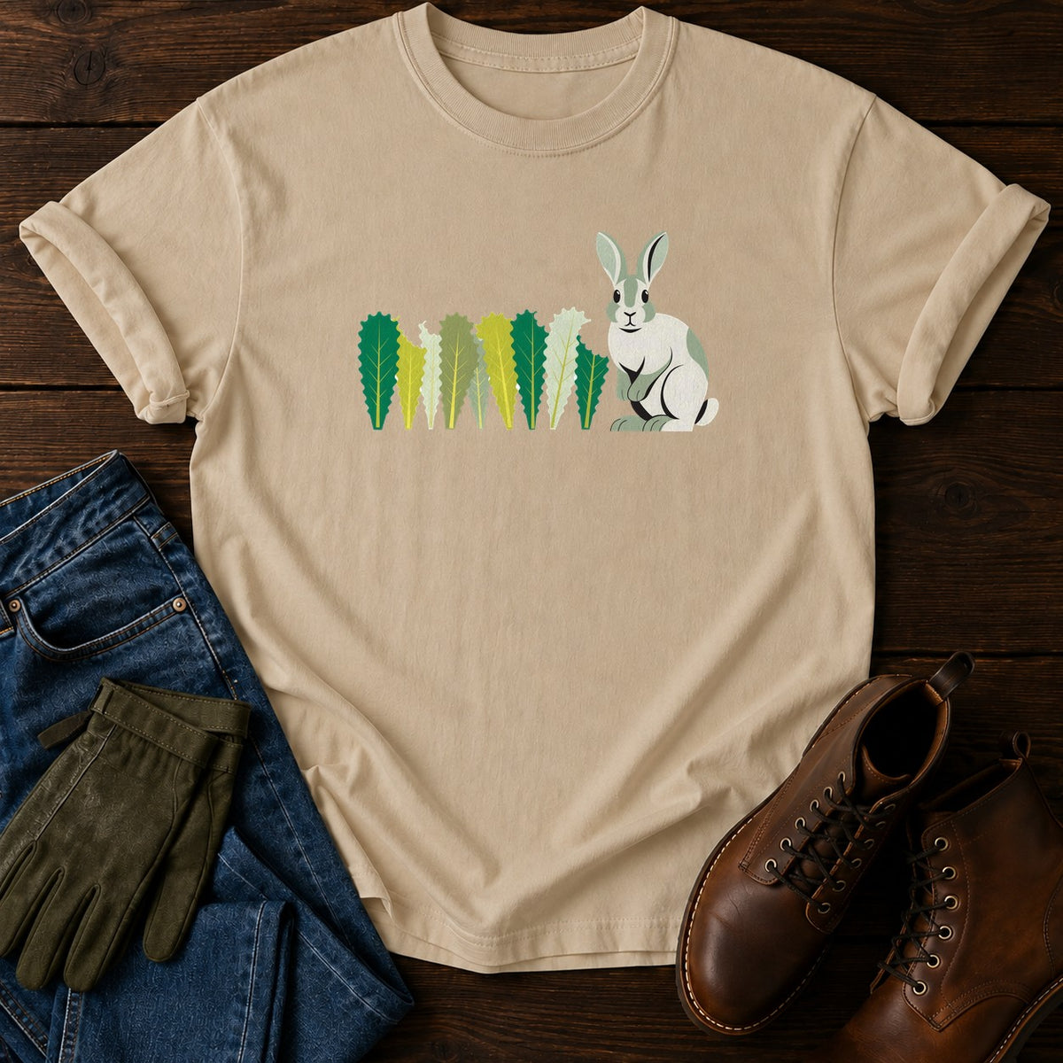 Rabbit Confession T-Shirt — Sandstone