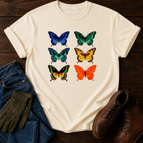 Butterfly Drawer T-Shirt — Ivory