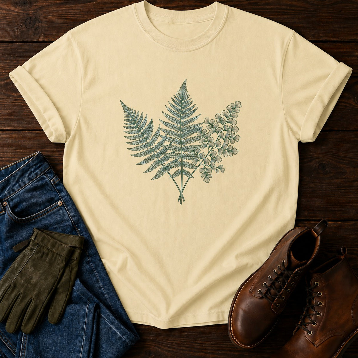 Fern Study T-Shirt — Butter