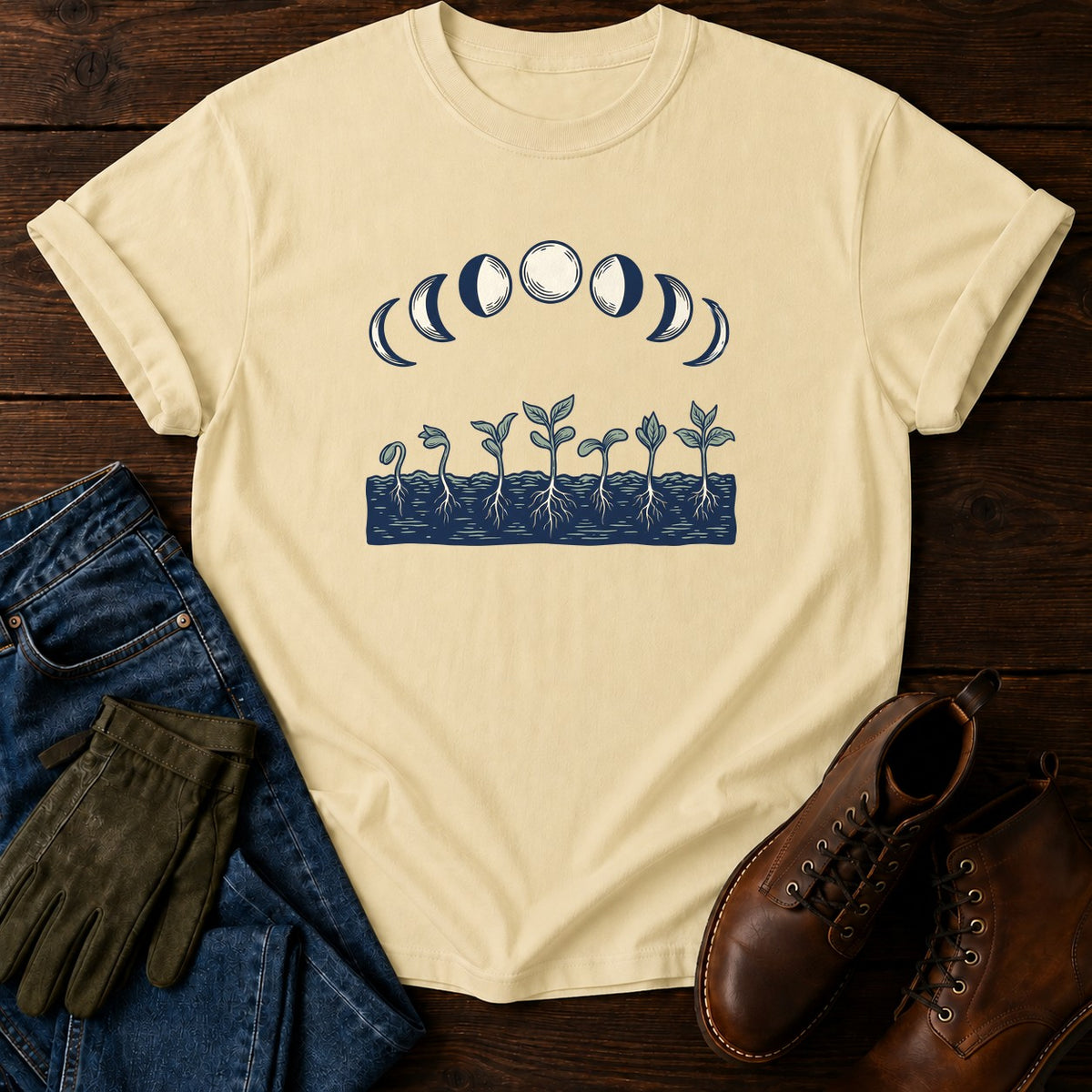 Moon Garden T-Shirt — Butter