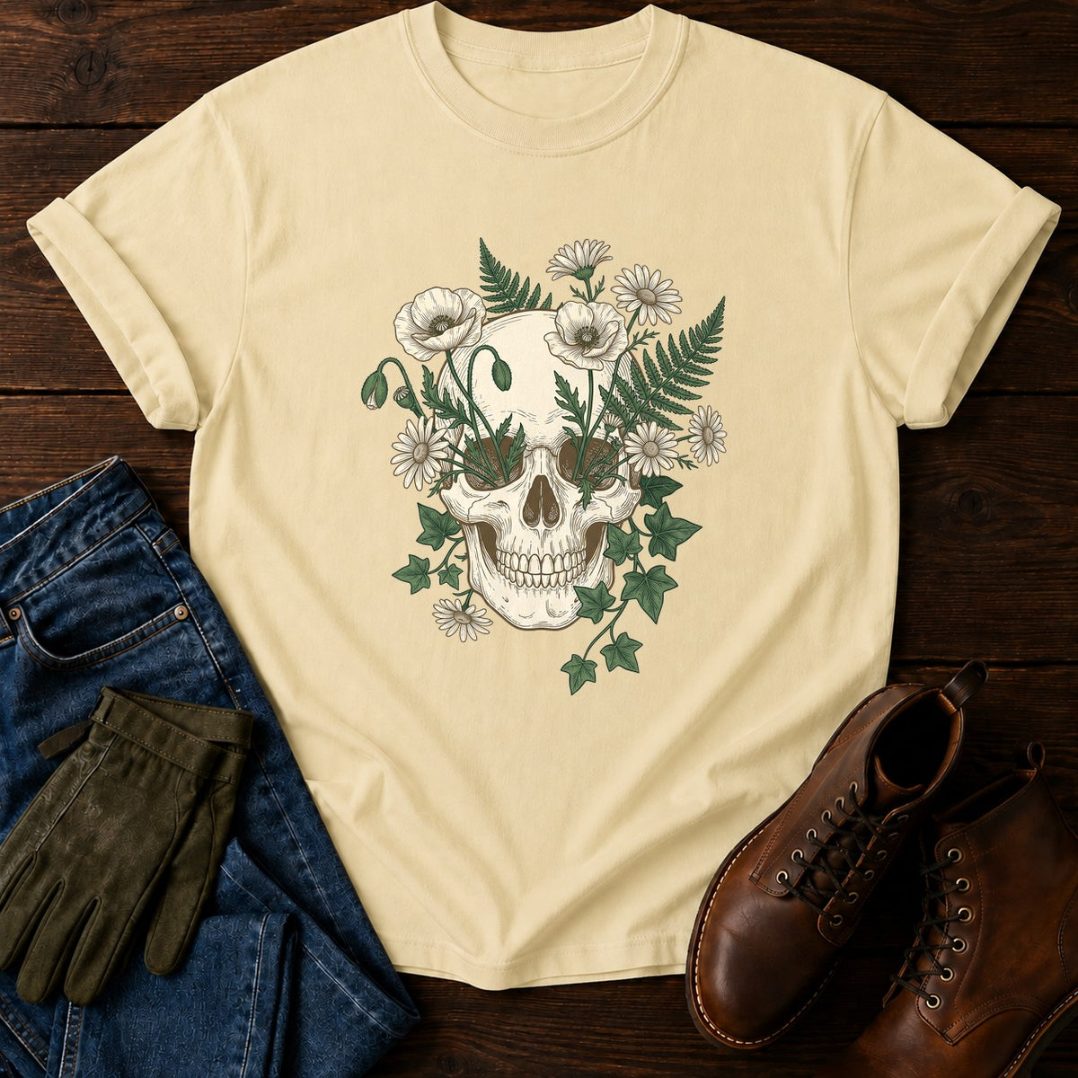 Bloom And Bone T-Shirt — Butter