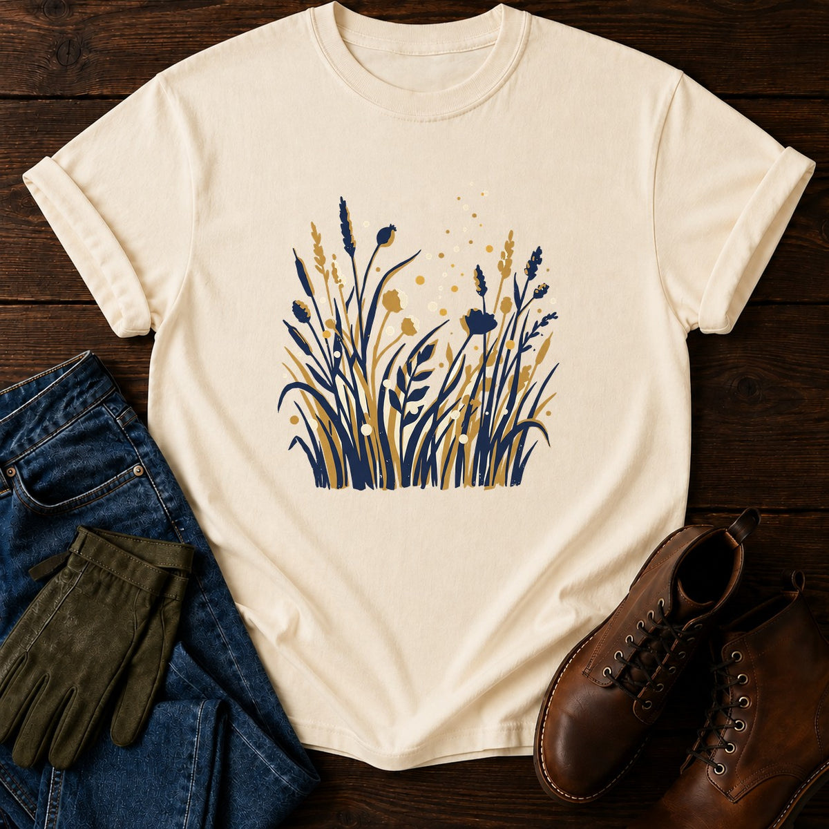 Firefly Meadow T-Shirt — Ivory