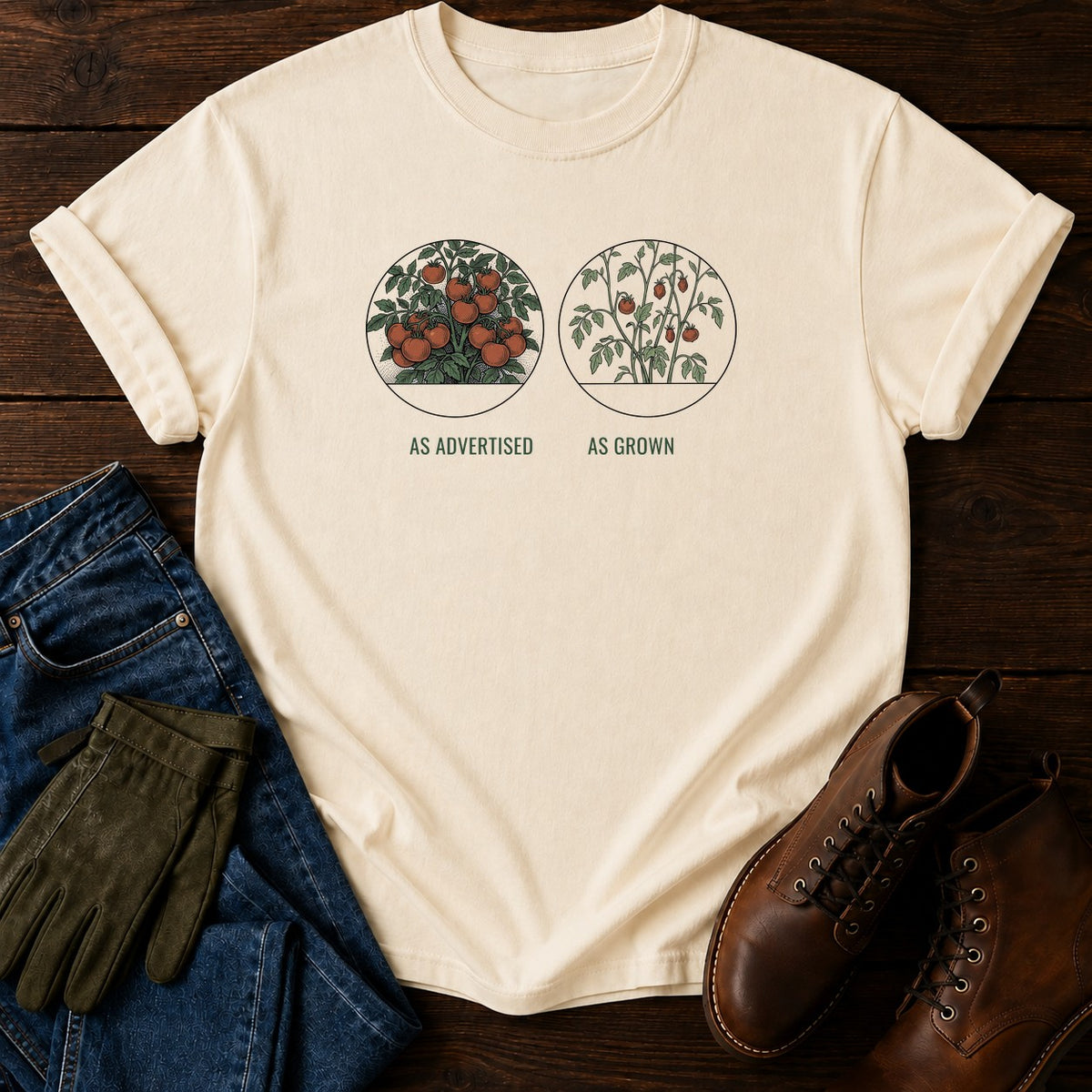 As Advertised T-Shirt — Ivory
