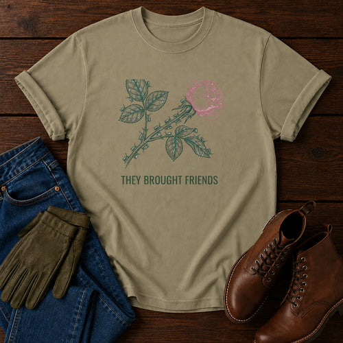 Brought Friends T-Shirt — Khaki