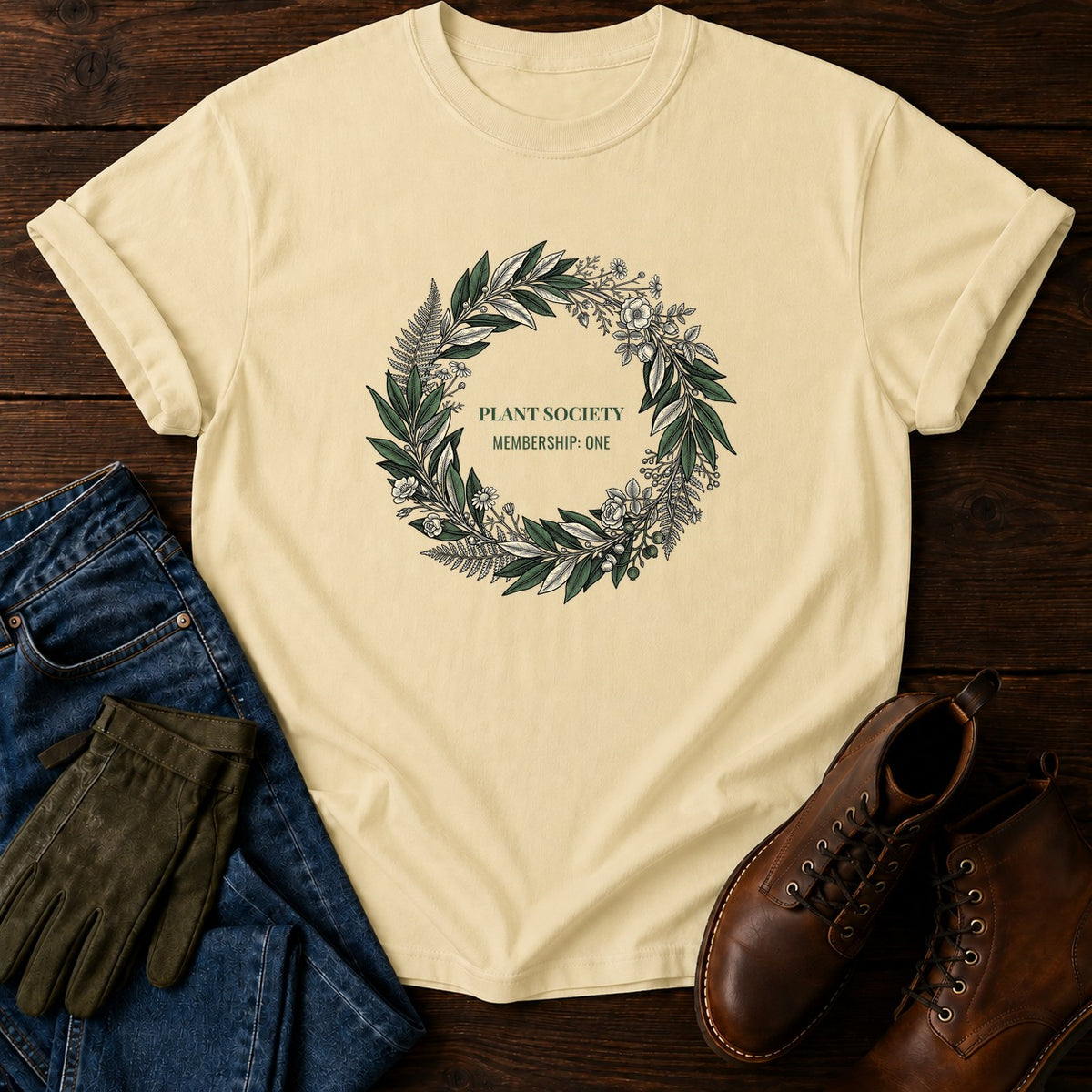 Plant Society T-Shirt — Butter