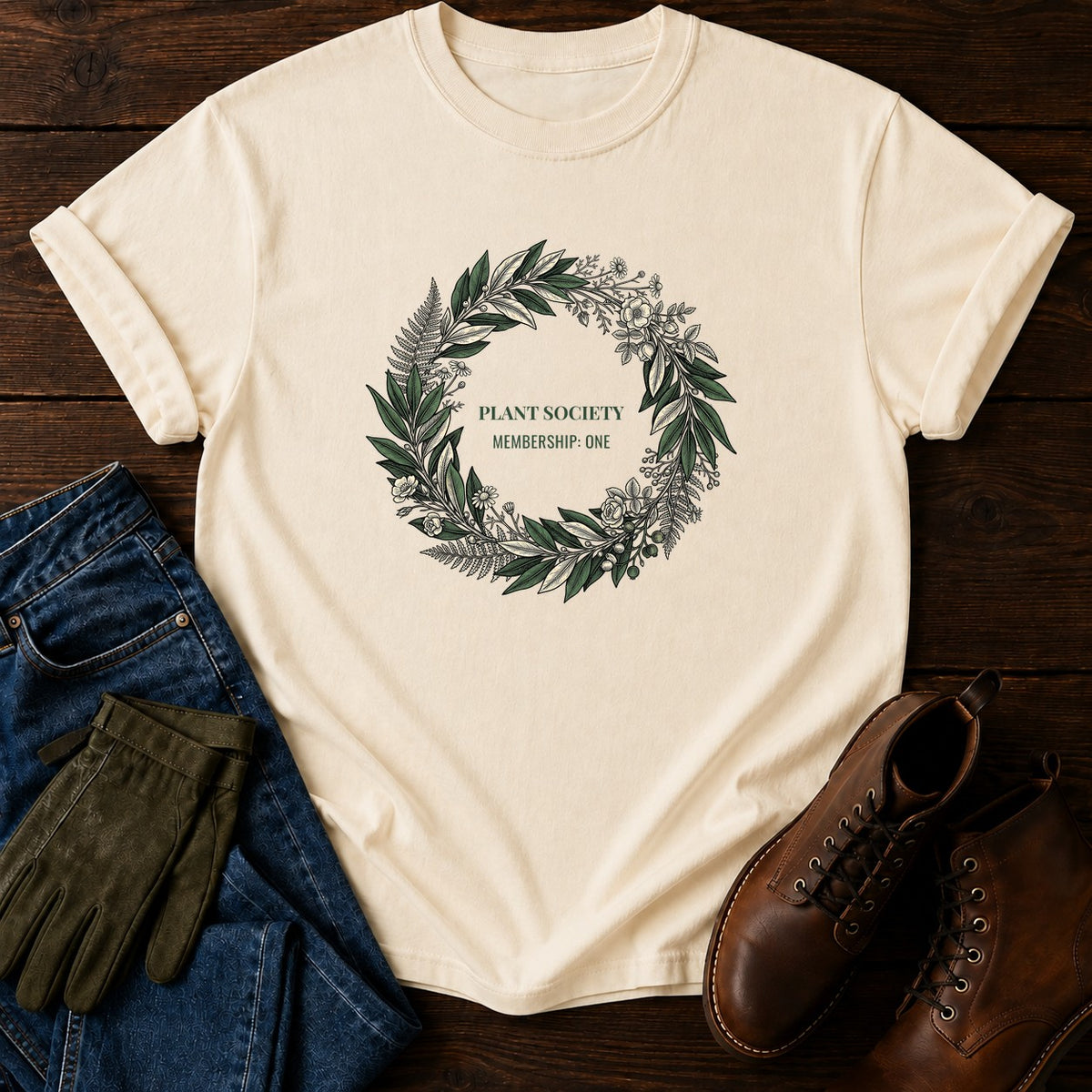 Plant Society T-Shirt — Ivory