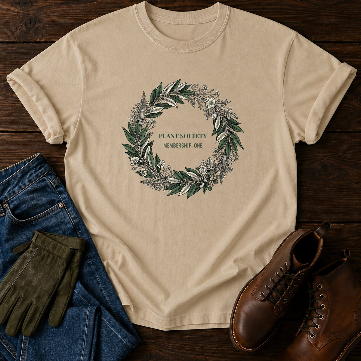 Plant Society T-Shirt — Sandstone