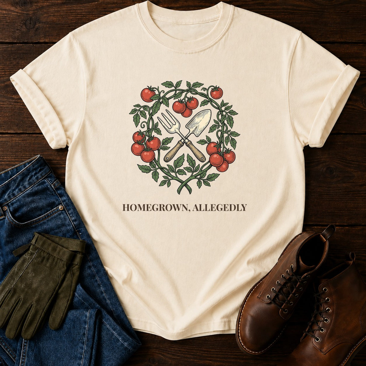 Homegrown Allegedly T-Shirt — Ivory