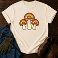 Retro Mushroom Trio T-Shirt — Ivory