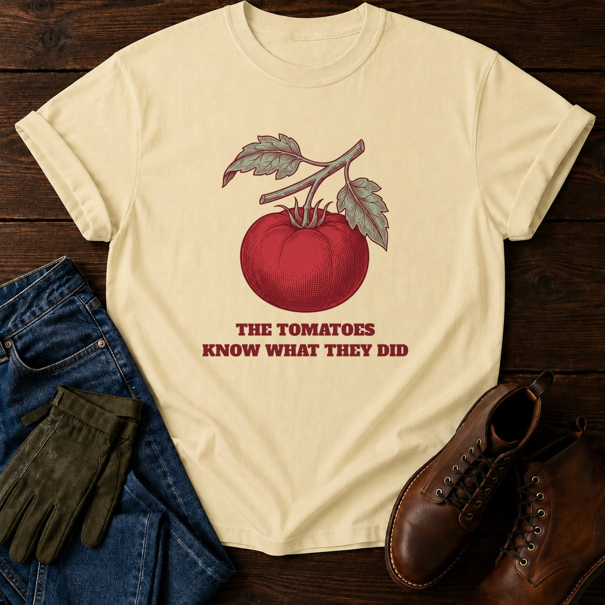 Tomatoes Know T-Shirt — Butter