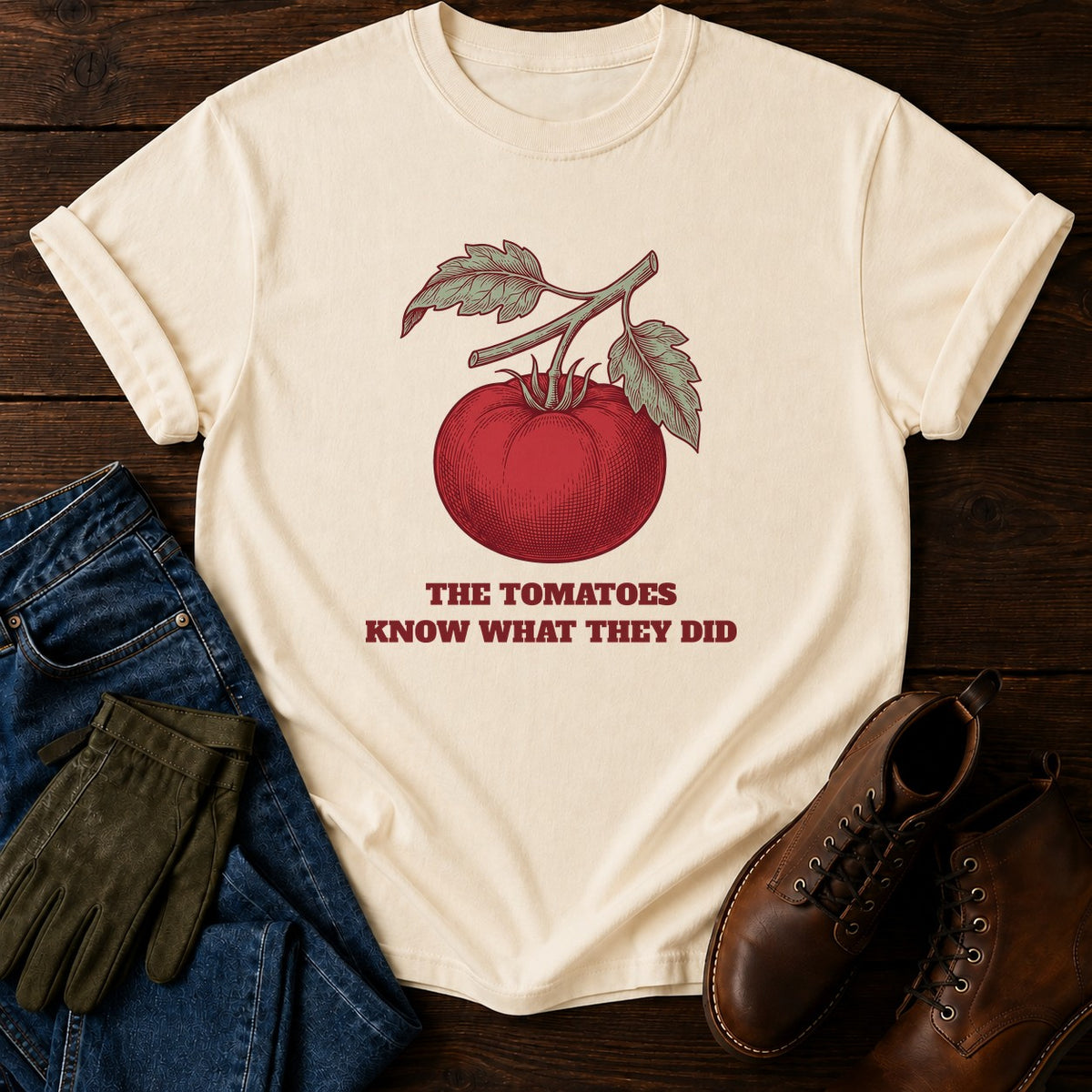 Tomatoes Know T-Shirt — Ivory