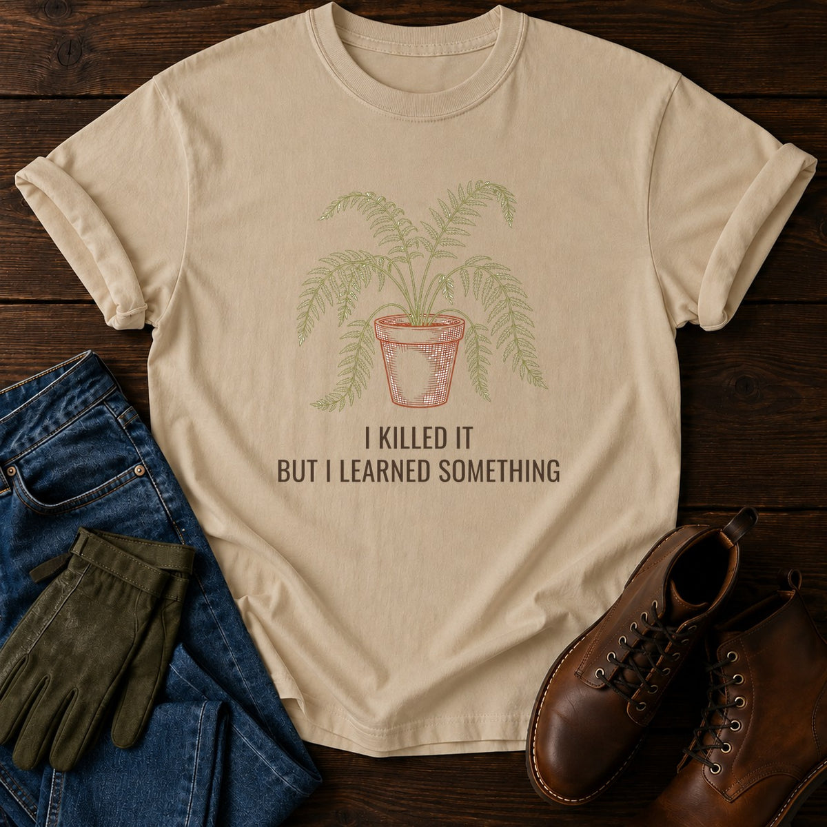 Learned Something T-Shirt — Sandstone