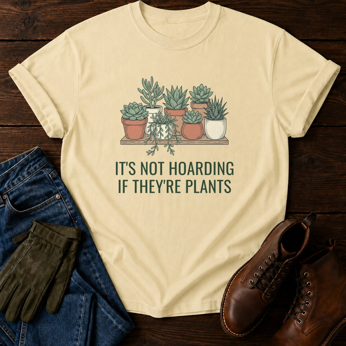 Not Hoarding T-Shirt — Butter
