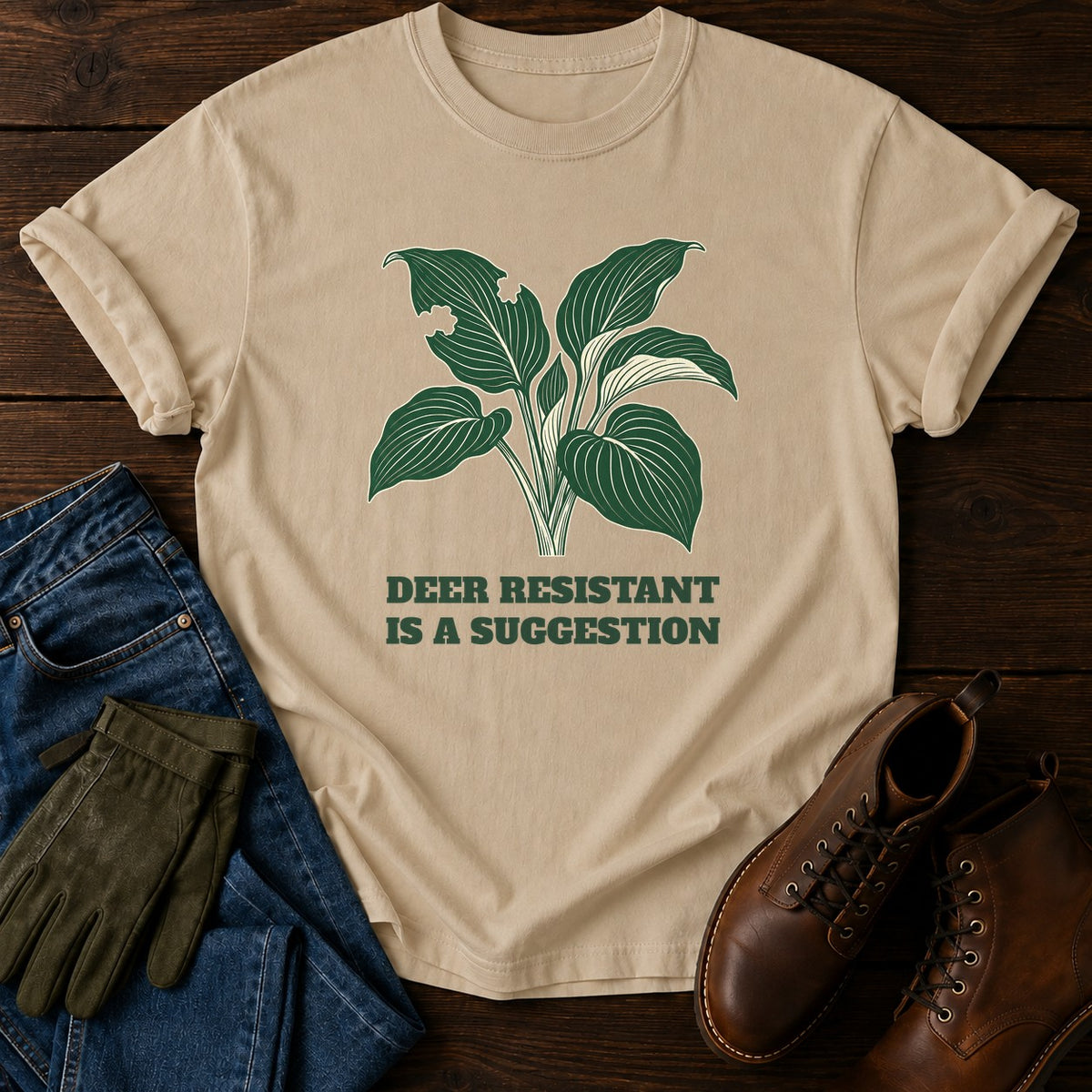 Deer Resistant T-Shirt — Sandstone
