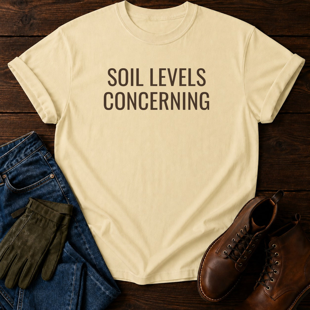 Soil Levels T-Shirt — Butter