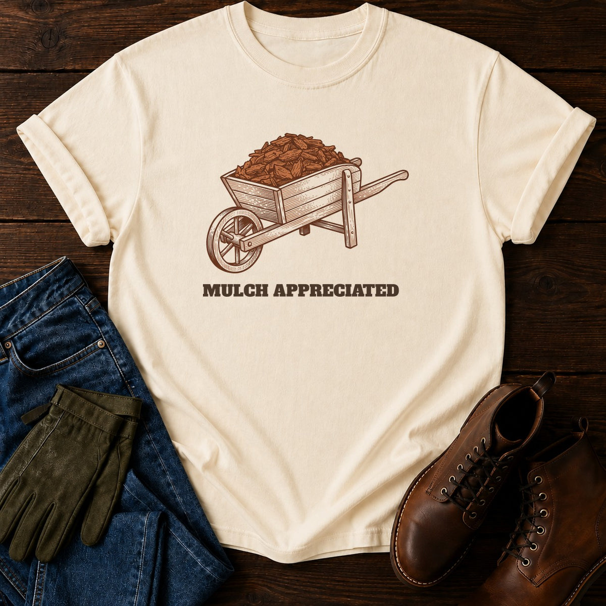 Mulch Appreciated T-Shirt — Ivory